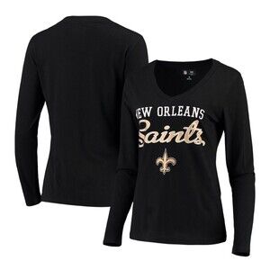 New Orleans Saints Shirt Long Sleeve Fanatics Small New NFL Football Womens